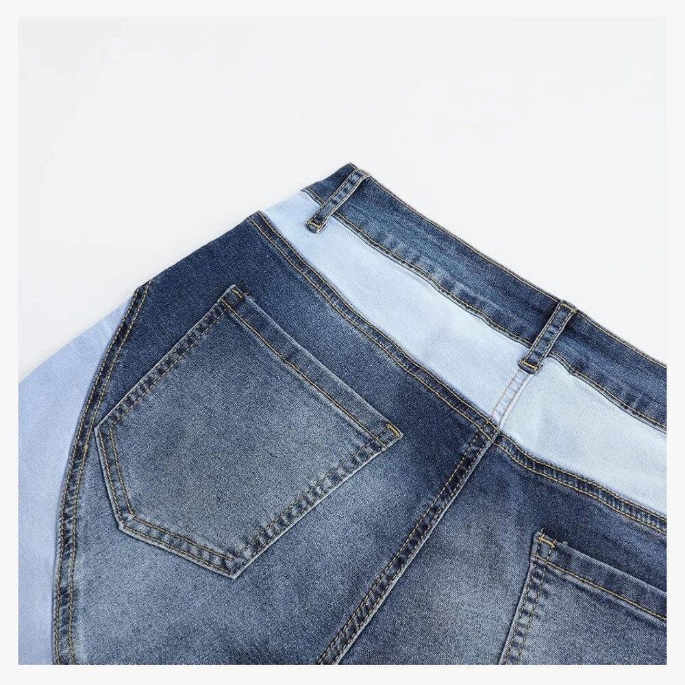 "Sculpt & Flare" Patchwork Jeans - Picture 10 of 14